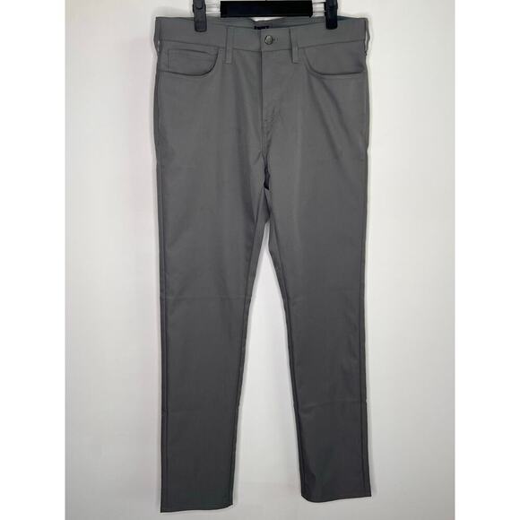 J. Crew Flex Slim-Fit Straight Leg Five-Pocket Tech Pants Metropolis 33 x 34 NWT - Picture 3 of 10